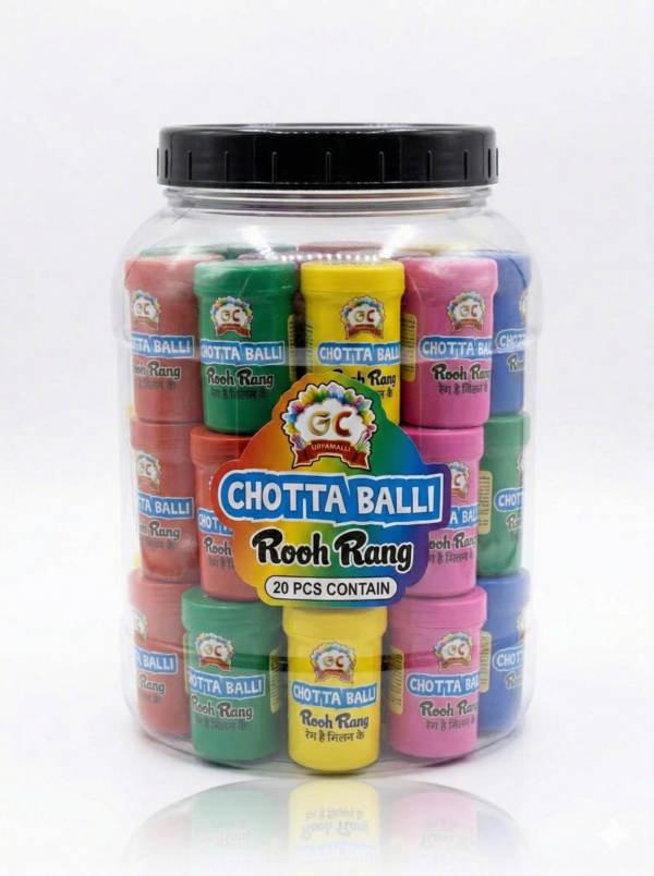 GC Chota Balli Rooh Rang Holi Water Color (Rendom Color) Pack of 20/5g