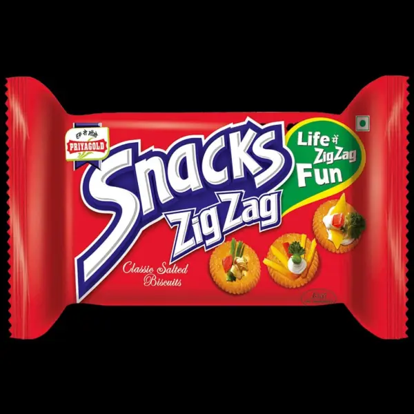 "Purchase" Snacks Zigzag MRP ₹5 (Pack of 14Ladi/Box) Each Pack 10pcs {Lucky=600}